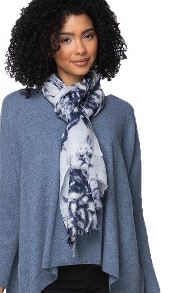 Subtle Luxury Luxury Scarf 100% Cashmere Luxury Scarf in Winter Romance Print