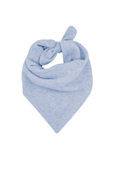 Subtle Luxury Luxury Scarf Blue Mist / One Size 100% Cashmere Knit Luxury Square Bandana Scarf Accessory