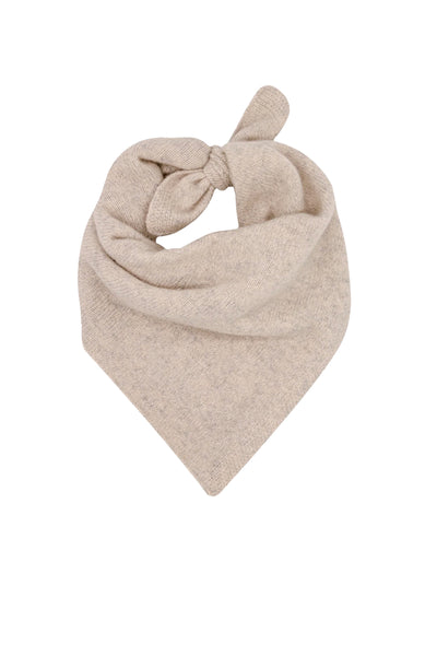 Subtle Luxury Luxury Scarf Champagne / One Size 100% Cashmere Knit Luxury Square Bandana Scarf Accessory