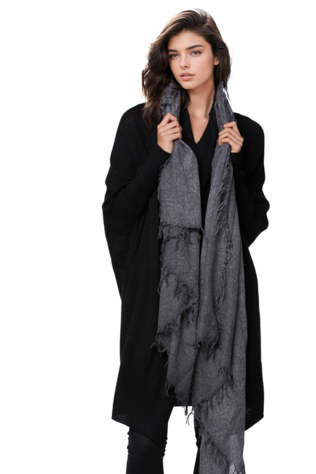 100% Washable Cashmere Harlow Wrap in Cobalt