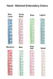 Subtle Luxury Maxi Maxi Boyfriend Cotton Shirt Dress with Contrast Stitched Embroideries