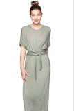 Subtle Luxury Maxi S/M / Avocado Outlander Jersey Dress