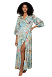 Subtle Luxury Maxi S/M / Blue / Tropical Escape Bed to Brunch | Maxi Kimono Dress