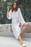 Subtle Luxury Maxi Siren Cotton Eyelet Maxi Sun Dress