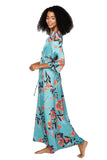 Subtle Luxury Maxi Summer Bloom Maxi Kimono Dress