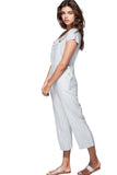Subtle Luxury Overall S/M / Fog / 55% Linen/45% Viscose Bethany Linen Blend Overalls