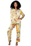 Subtle Luxury Pajama Set Bed to Brunch Piper PJ Set / S/M / Gold Piper PJ Top/Pant Set | Golden Hour Print | Subtle Luxury