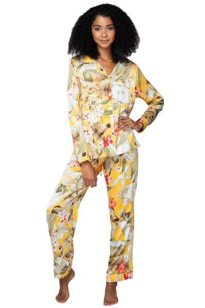 Subtle Luxury Pajama Set Bed to Brunch Piper PJ Set / S/M / Gold Piper PJ Top/Pant Set | Golden Hour Print | Subtle Luxury