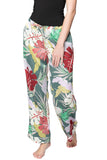 Subtle Luxury Pant L/XL / P12 Aloha Paradise - Emerald / 100% Polyester Bailey Beach Drawstring Pant in Tropical Prints On Sale Now