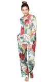 Subtle Luxury Pant S/M / P12 Aloha Paradise - Emerald / 100% Polyester Bailey Beach Drawstring Pant in Tropical Prints On Sale Now