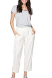 Subtle Luxury Pant S/M / Sand / 55% Linen/45% Viscose Comfort at Home Linen Blend Beach Pant
