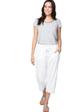 Subtle Luxury Pant XS/S / Salt / 55% Linen/45% Viscose Our Favorite Linen Blend Crop Beach Pant