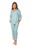 Subtle Luxury Pants XS/S / Artisan Block Print - Blue / 100% Cotton Double Gauze Double Gauze Getaway Pant - Printed