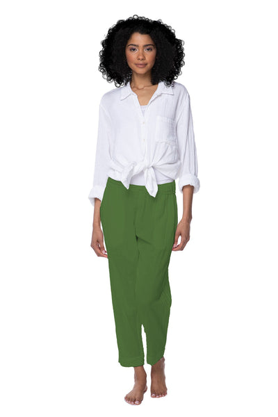 Subtle Luxury Pants XS/S / Olive / 100% Cotton Double Gauze Double Gauze Getaway Pant in Solids