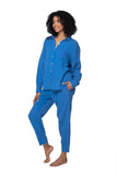 Subtle Luxury Pants XS/S / Pacific / 100% Cotton Double Gauze Double Gauze Getaway Pant in Solids