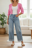 subtle-luxury-pink-Daisy_Balloon_Short_Sleeve_Almost_Vintage_Sweater_Button_Crop_Sweater-hot-pink-xs-s-daisy-balloon-sleeve-almost-vintage-sweater-2