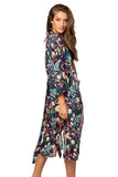 Subtle Luxury Robe Bed to Brunch Kimono Coverup in Midnight Garden Print