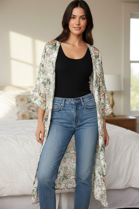 The Pippa Comfy Robe Jersey Knit Short Tie Robe