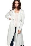 Subtle Luxury Robe Duster Season-less Sweater Knit Robe / S/M / Mint Season-less Chic Sweater Knit Long Cardigan Robe