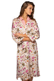 Subtle Luxury Robe S/M / Dusty / 100% Poly - Mid Weight Bed to Brunch Kimono Robe in Mystic Floral
