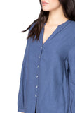 Subtle Luxury Shirts Aveline Button Front Linen Blend Shirt