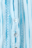 Subtle Luxury Shirts Boyfriend Embroidery Shirt Coverup in Cotton Novelty Stripes & Ikat Fabrics