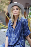 Subtle Luxury Shirts Boyfriend Shirt in Cotton Novelty Fabrics