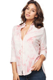Subtle Luxury Shirts Lily Button Down Cotton Shirt Tie Dye Print