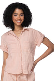 Subtle Luxury Shirts M/L / Dust / 100% Cotton Double Gauze Double Gauze Getaway Solid Camp Shirt