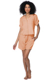 Subtle Luxury Shirts M/L / Pale Apricot / 100% Cotton Double Gauze Double Gauze Getaway Solid Camp Shirt
