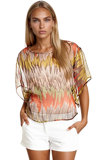 Flow Silk Print Tank Top