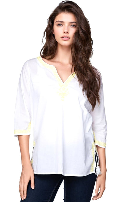 Hampton Beach Stripe Kimono Shrug in Pink