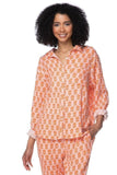 Subtle Luxury Shirts XS/S / Artisan Block Print - Pink / 100% Cotton Double Gauze Double Cotton Washed Gauze Unforgettable Shirt - Printed