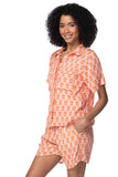 Subtle Luxury Shirts XS/S / Artisan Blocks Print - Pink / 100% Cotton Double Gauze Double Gauze Getaway Camp Shirt - Printed