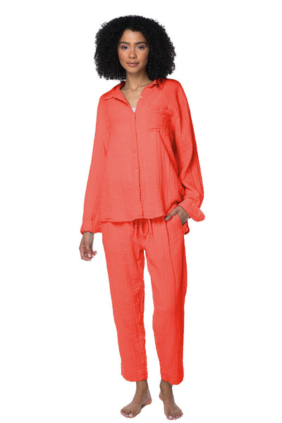 Subtle Luxury Shirts XS/S / Chili Pepper / 100% Cotton Double Gauze Double Gauze Unforgettable Shirt in Solids