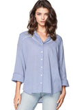 Subtle Luxury Shirts XS/S / Denim / 100% Cotton Chambray The Jolene Western Inspired Shirt in Chambray