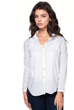 Subtle Luxury Shirts XS/S / Dune / 100% Cotton Beloved Everyday Button Shirt Cotton Chambray Shirt with Embroidery