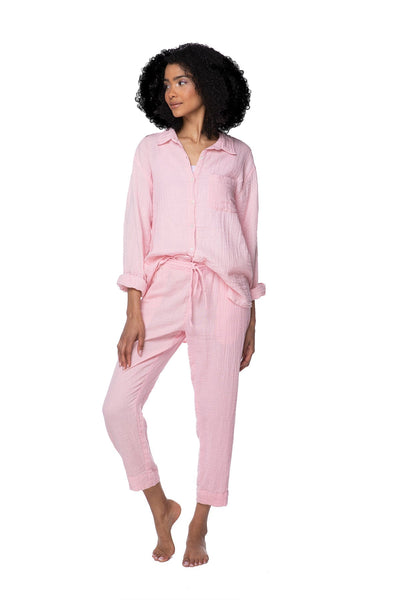Subtle Luxury Shirts XS/S / Icy Pink / 100% Cotton Double Gauze Double Gauze Unforgettable Shirt in Solids