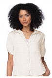 Subtle Luxury Shirts XS/S / Pearl / 100% Cotton Double Gauze Double Gauze Getaway Solid Camp Shirt