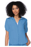 Subtle Luxury Shirts XS/S / Pool Blue / 100% Cotton Double Gauze Double Gauze Getaway Solid Camp Shirt