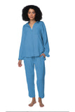 Subtle Luxury Shirts XS/S / Pool Blue / 100% Cotton Double Gauze Double Gauze Unforgettable Shirt in Solids