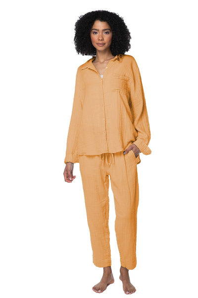 Subtle Luxury Shirts XS/S / Sand / 100% Cotton Double Gauze Double Gauze Unforgettable Shirt in Solids