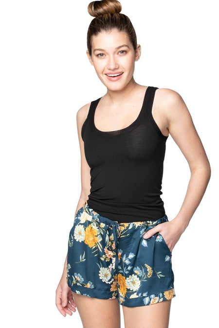 High Low Wrap Skirt in Summer Bloom Print
