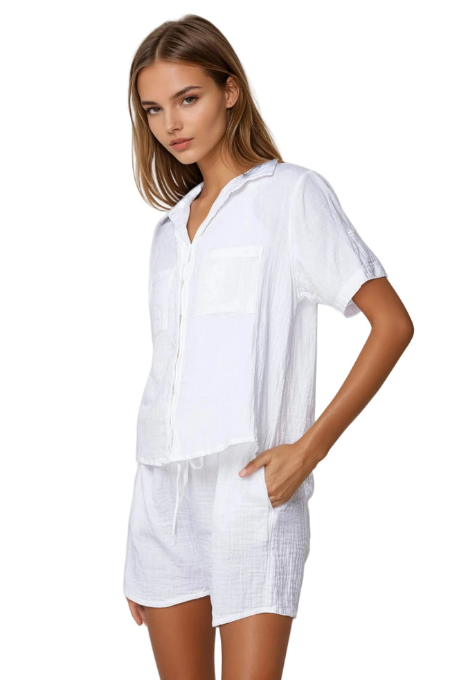 Subtle Luxury Shorts Double Gauze Getaway Lounge Solid Short