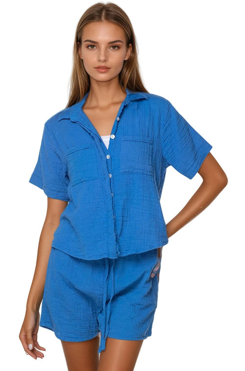 Subtle Luxury Shorts Double Gauze Getaway Lounge Solid Short