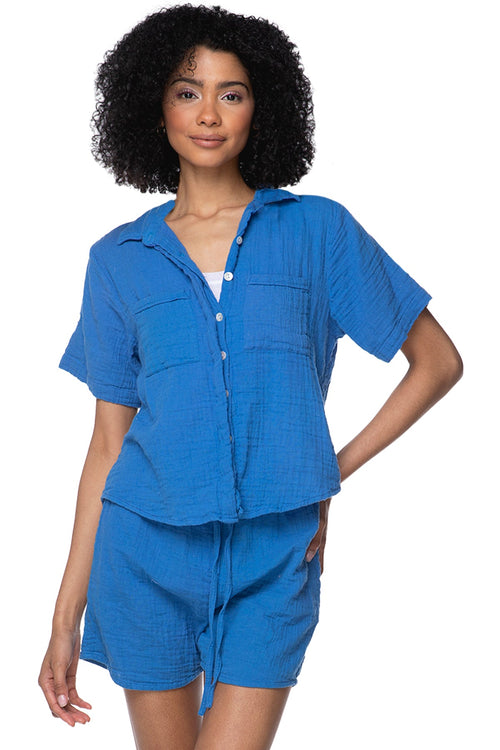 Subtle Luxury Shorts Double Gauze Getaway Lounge Solid Short