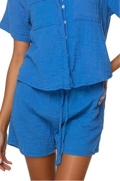 Subtle Luxury Shorts Double Gauze Getaway Lounge Solid Short