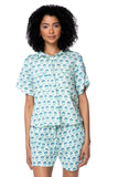 Subtle Luxury Shorts XS/S / Artisan Block Print - Blue / 100% Cotton Double Gauze Double Gauze Getaway Lounge Short - Prints