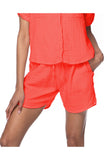 Subtle Luxury Shorts XS/S / Chili Pepper / 100% Cotton Double Gauze Double Gauze Getaway Lounge Solid Short