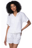 Subtle Luxury Shorts XS/S / White / 100% Cotton Double Gauze Double Gauze Getaway Lounge Short in White
